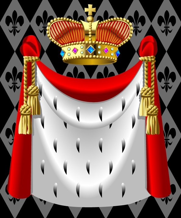 Cape clipart king cape.  designer royal crown