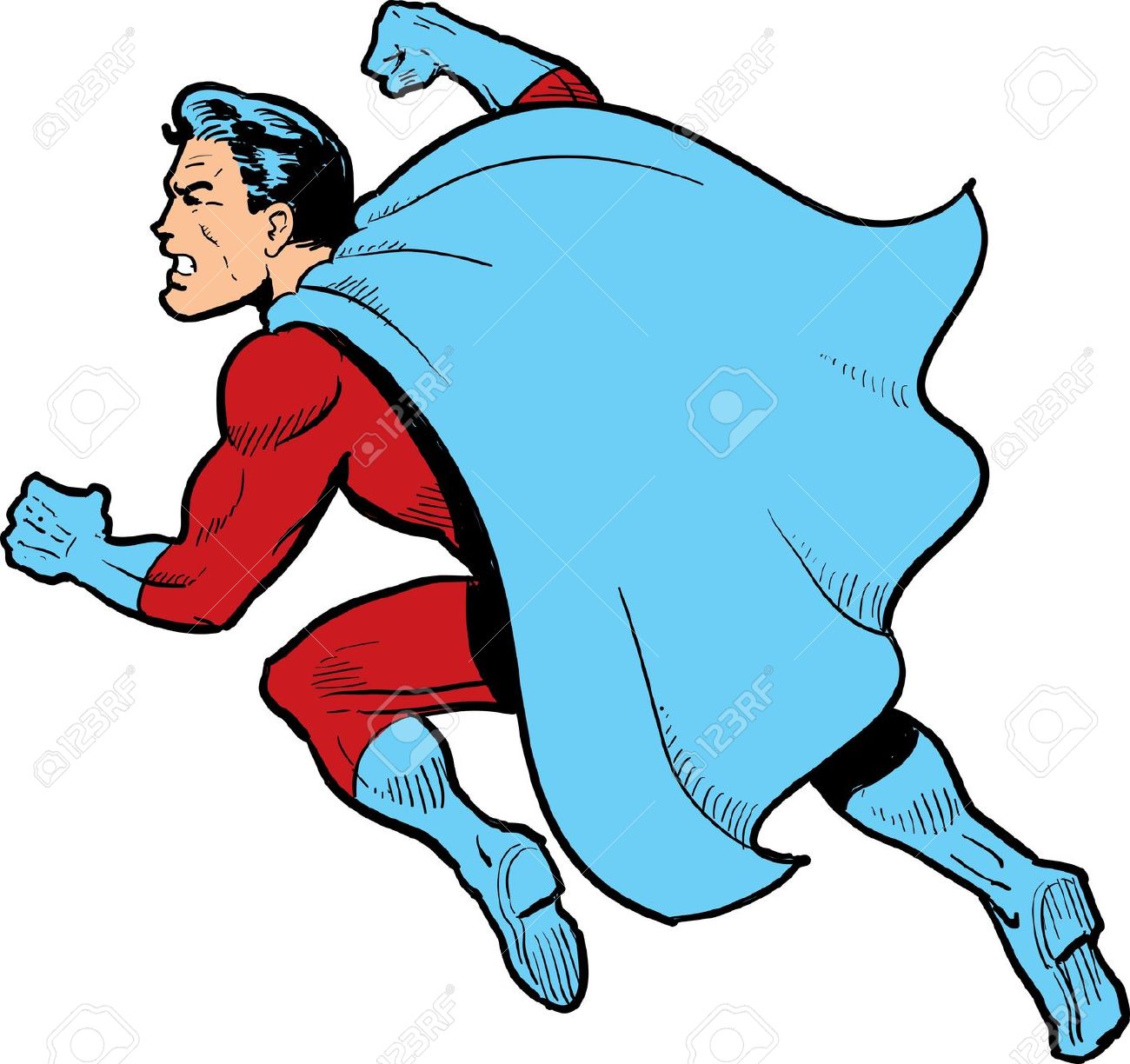 cape clipart male superhero