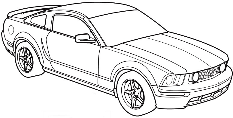 Outline shot on ford. Cars clipart 2015 mustang
