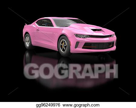 Stock illustration soft pink. Car clipart candy