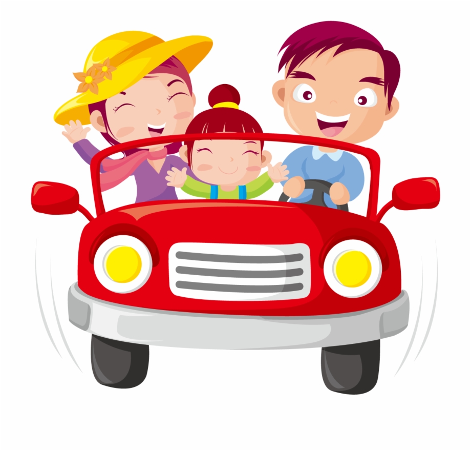 driving clipart family