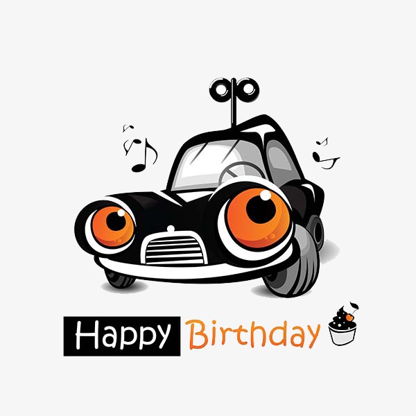 car clipart happy birthday