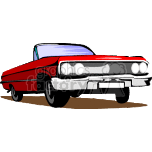 Royalty free red vector. Clipart cars impala