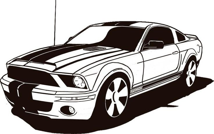 clipart cars mustang