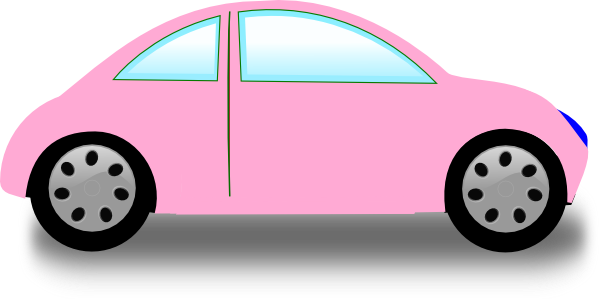 clipart car pink