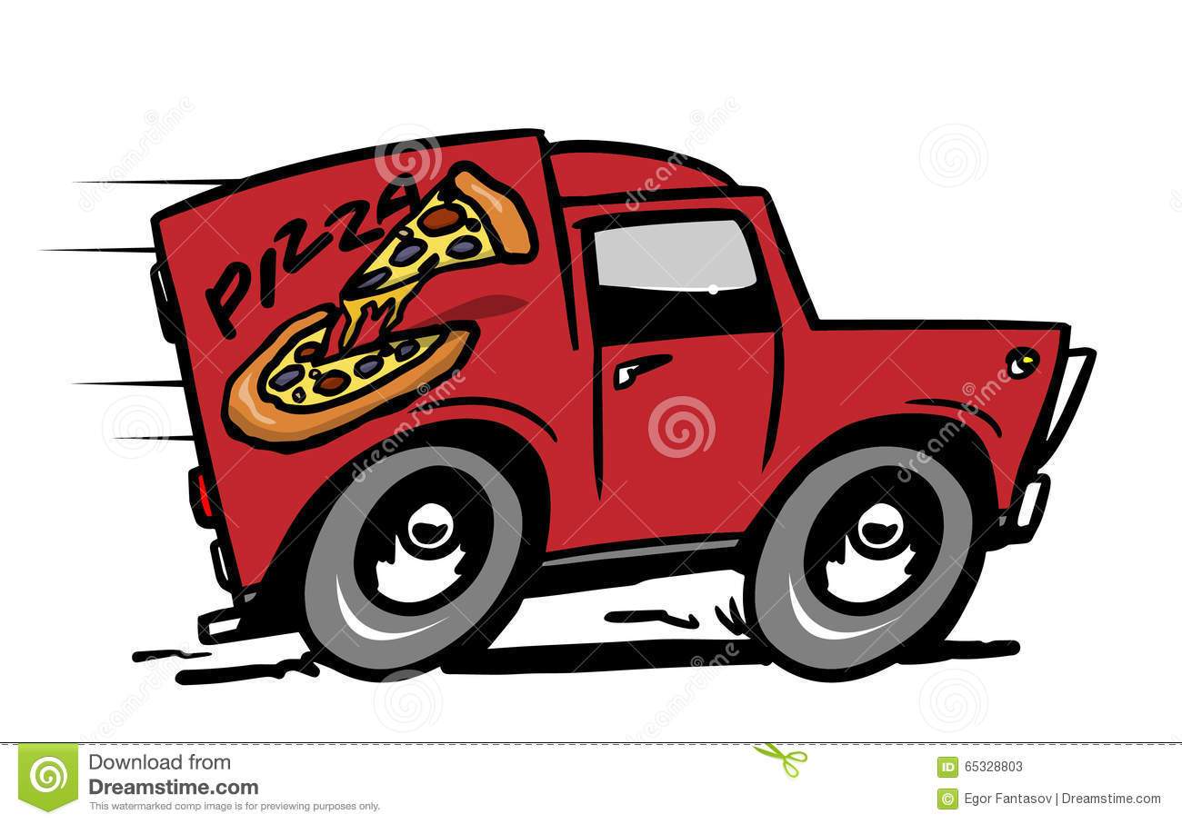 car clipart pizza