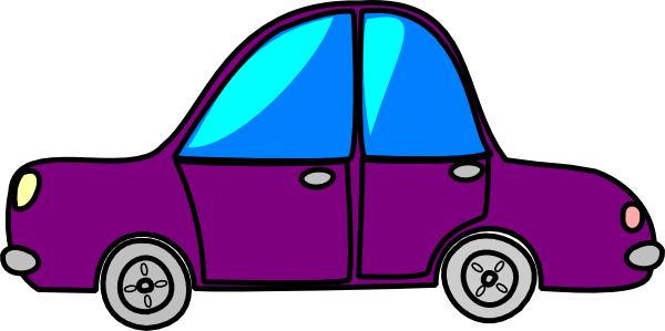 car clipart purple