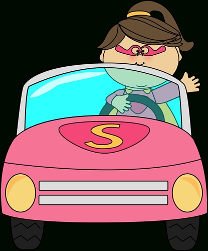 Girl driving rudycoby net. Car clipart superhero