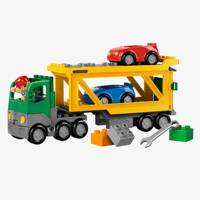 Lego preschool toys robot. Car clipart transporter