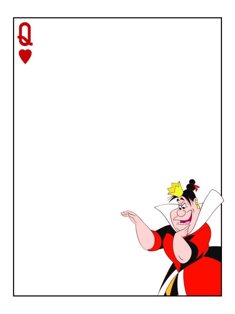 card clipart alice in wonderland