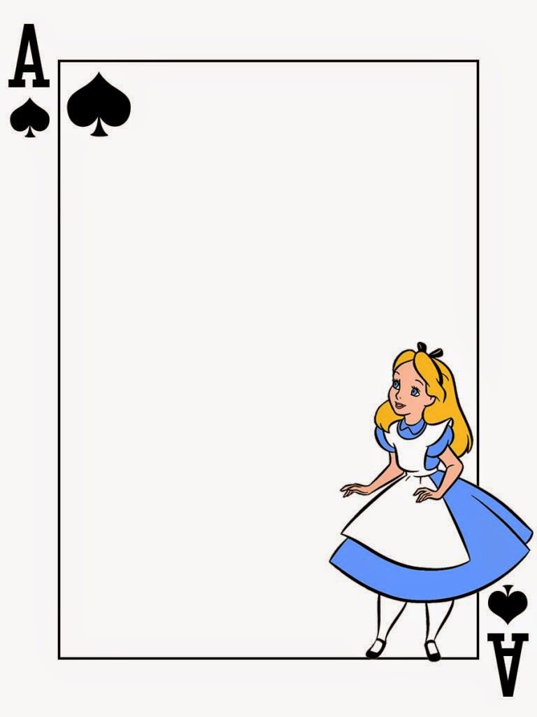 card clipart alice in wonderland