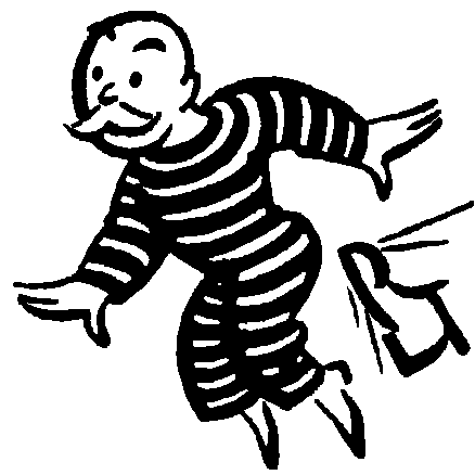 Get out of jail. Card clipart drawing