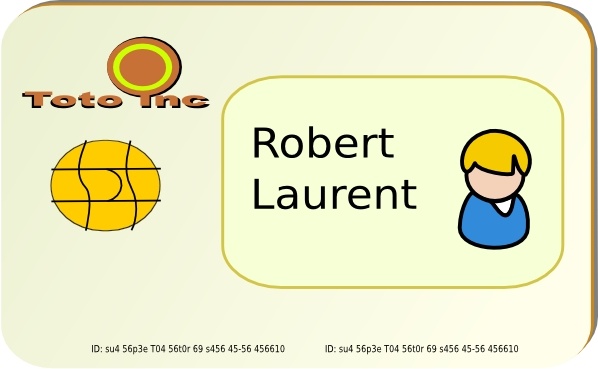 card clipart identification card
