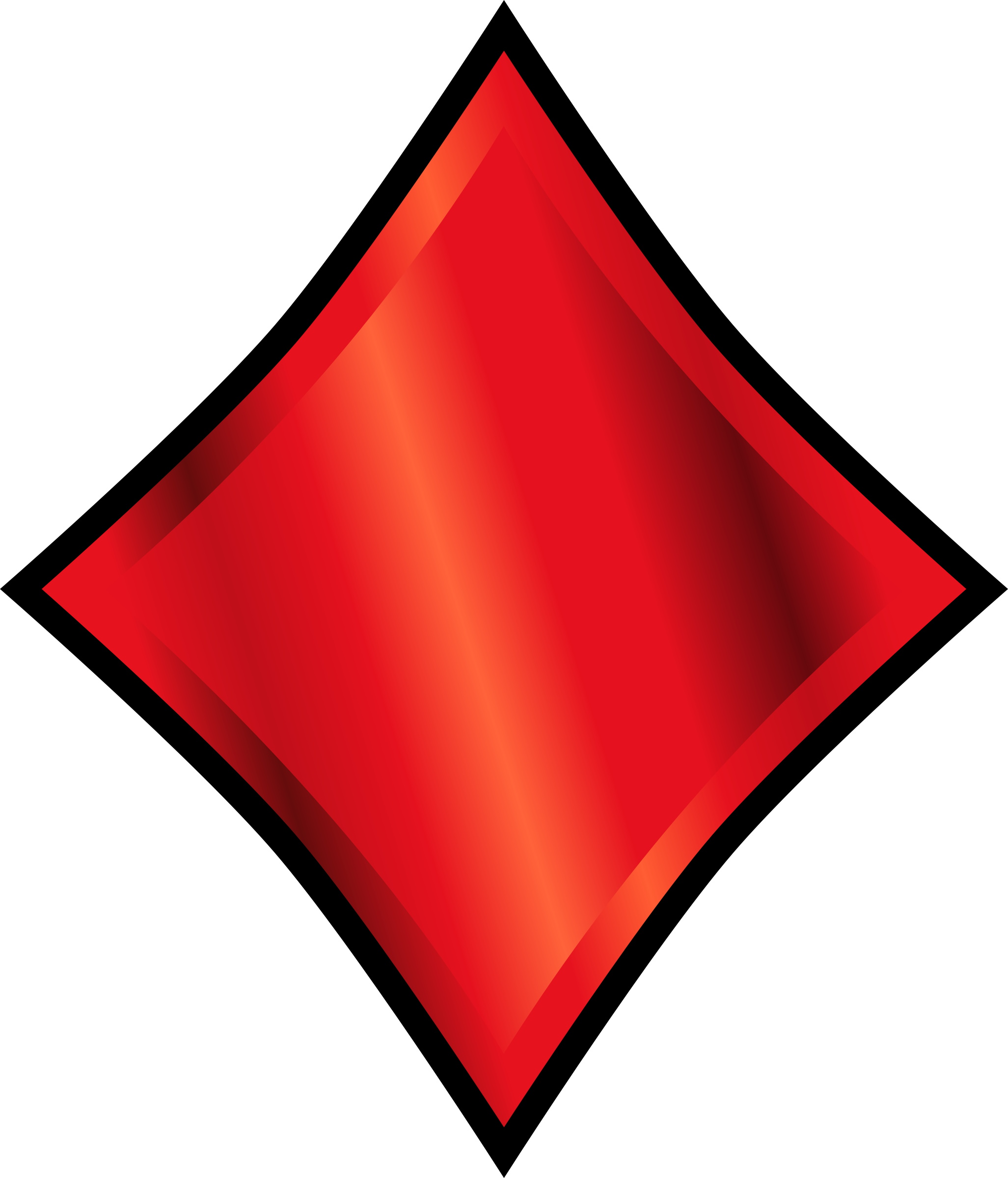 Clipart diamond sign. Suit symbol big image
