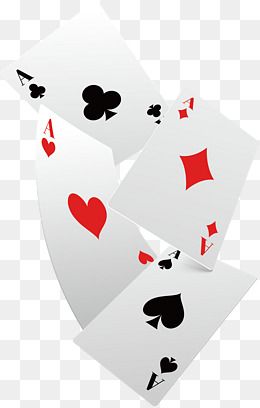 Falling poker cards png. Card clipart vector