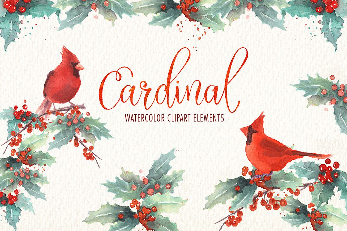 cardinal clipart decoration