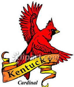 Cardinal clipart flying. Kentucky state bird a