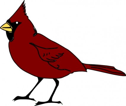 cardinal clipart in flight