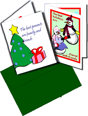 cards clipart christmas