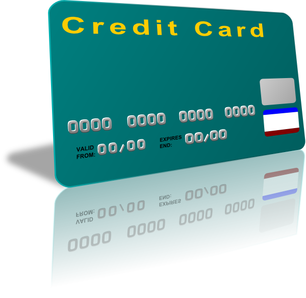 green clipart credit card