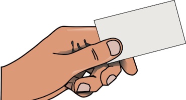 cards clipart hand holding