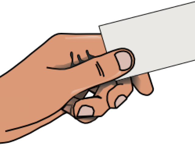 cards clipart hand holding