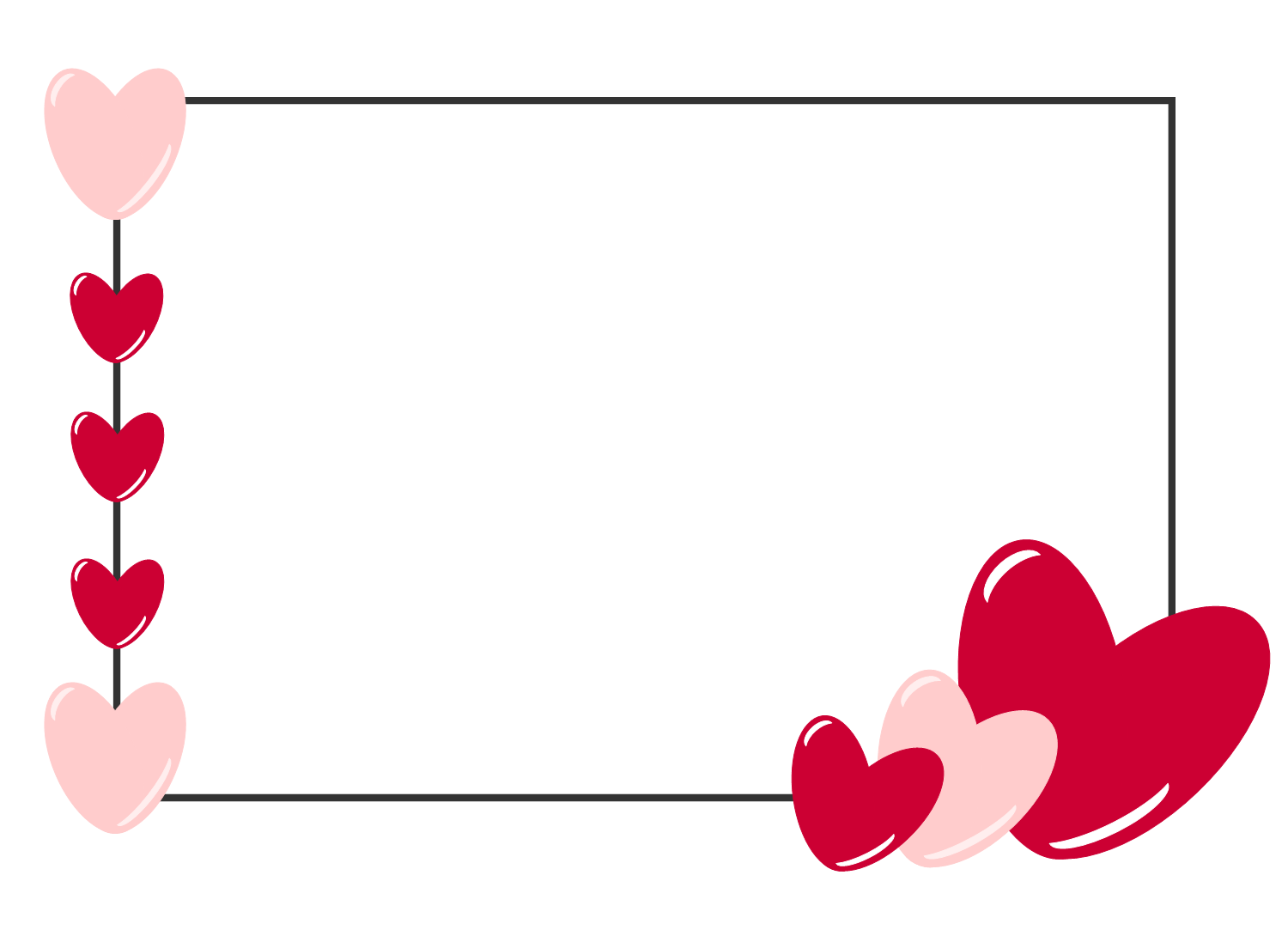 Blank valentines day cards. Clipart octopus frame