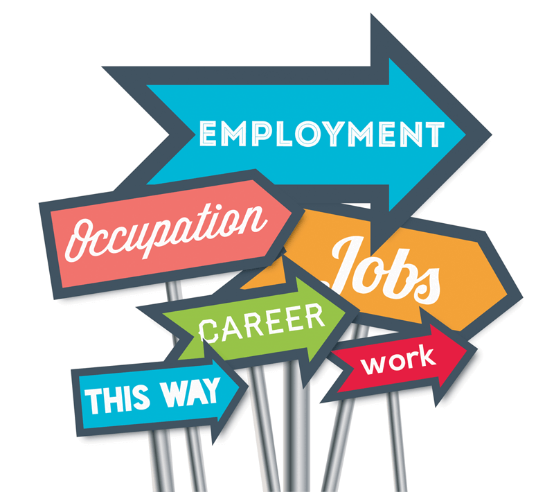 Line logo recruitment text. Jobs clipart job opportunity