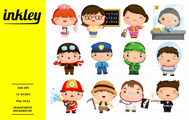 policeman clipart different occupation