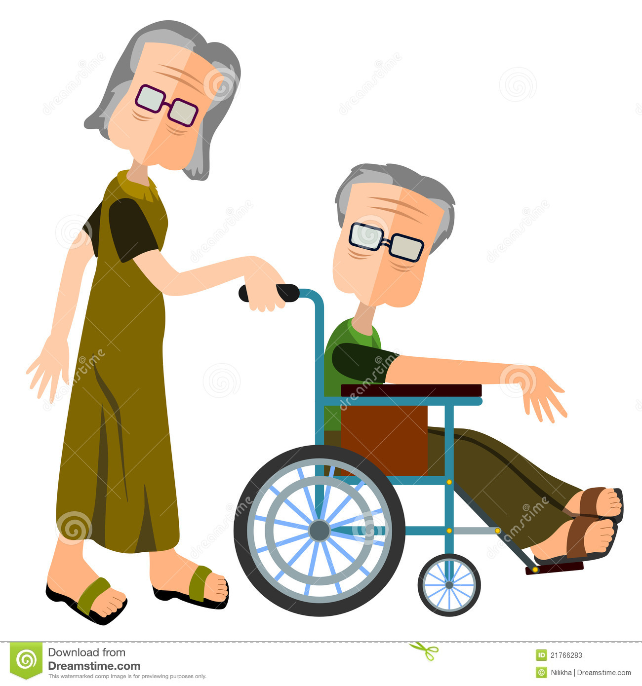 caring clipart elderly care