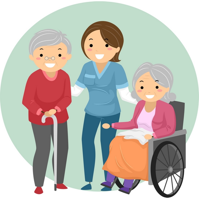 caring clipart home health aide