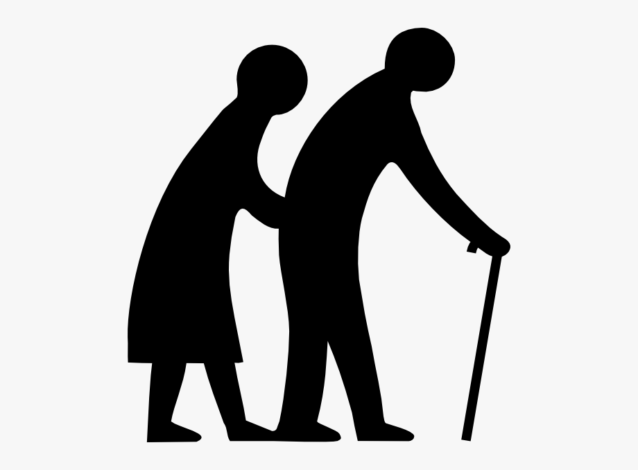 Elder old people clip. Caring clipart patient care
