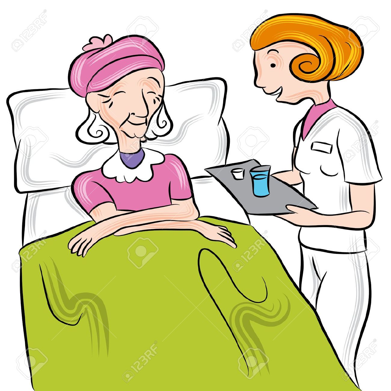 caring clipart retirement home