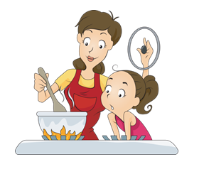 caring clipart taking care family