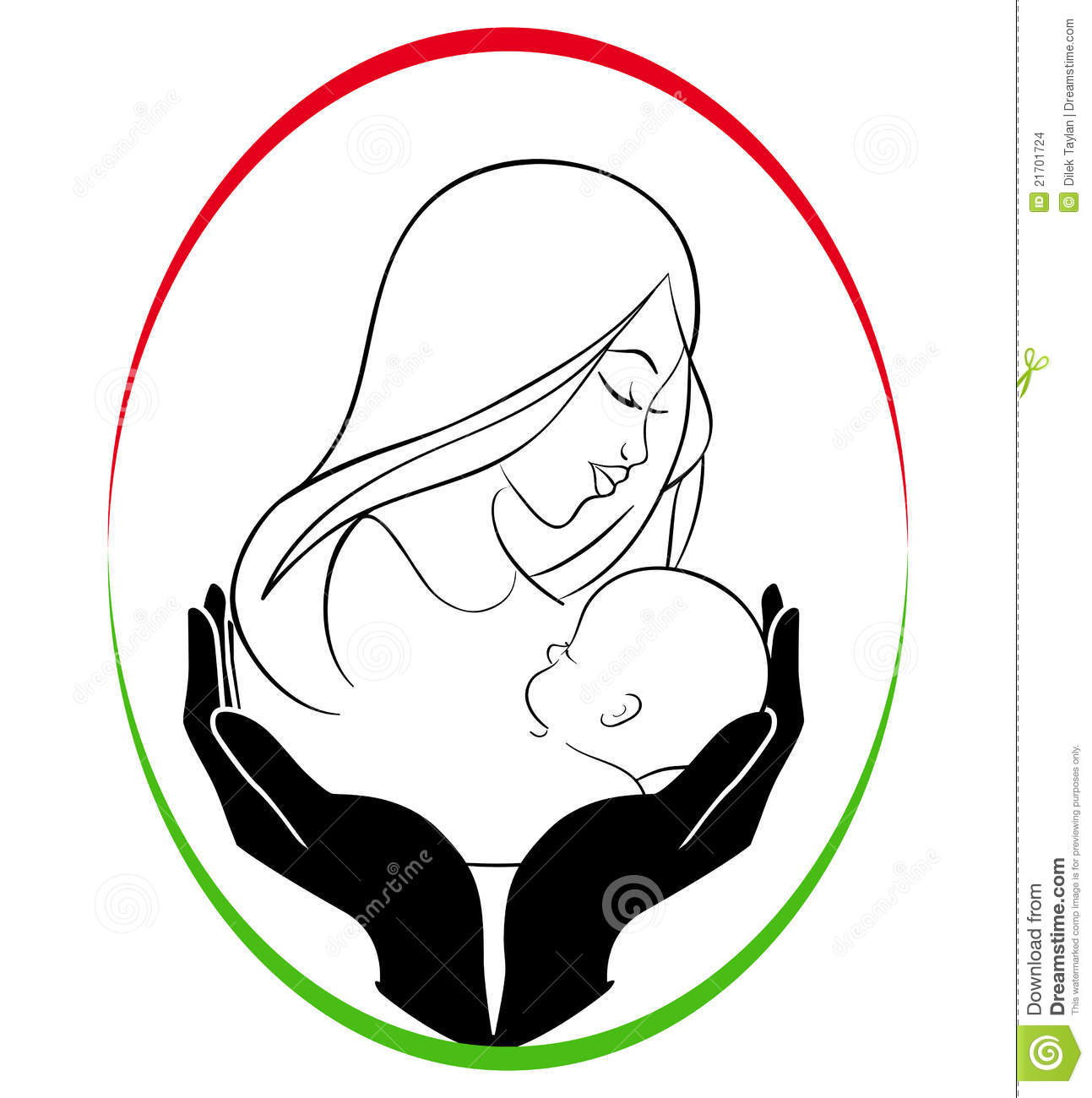 mother clipart baby care