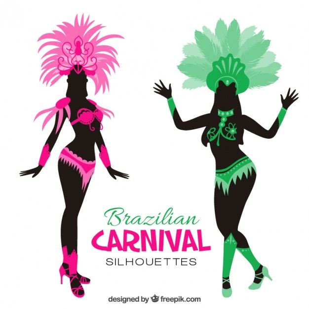 carnival clipart silhouette