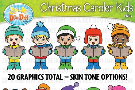 caroling clipart activity