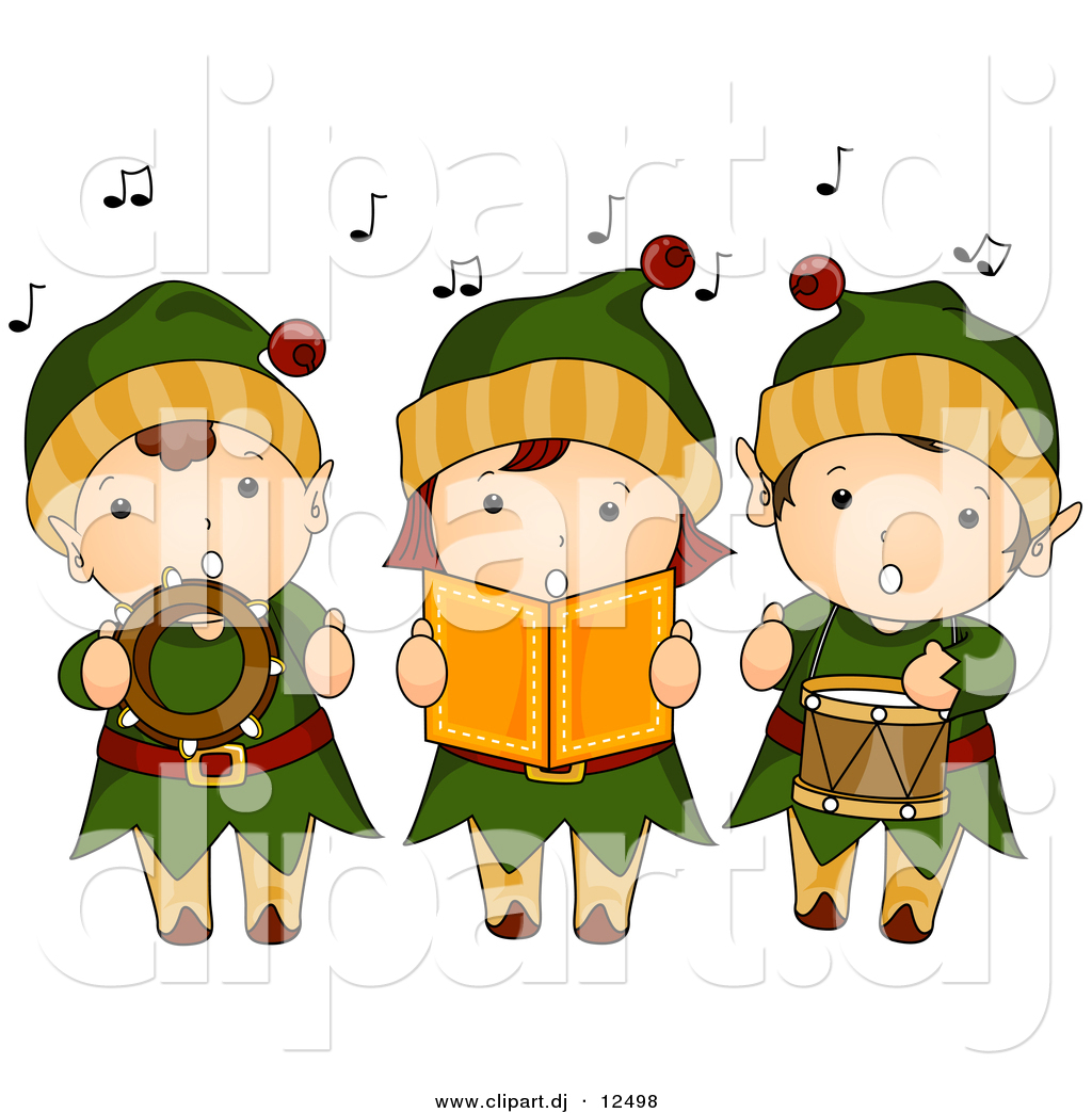 caroling clipart merry christmas