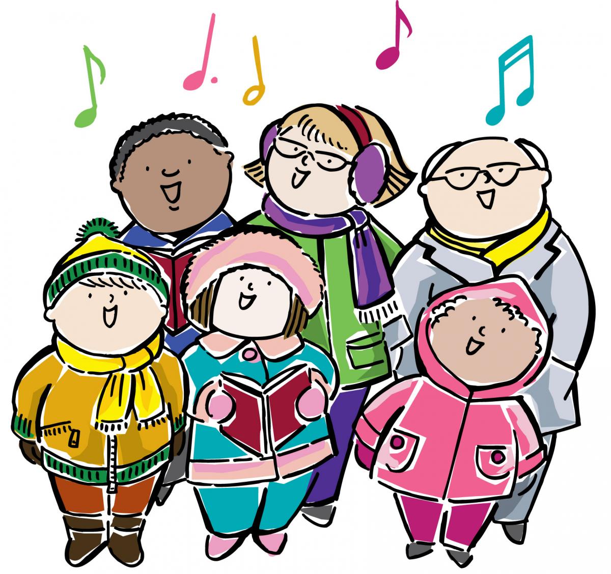 caroling clipart religious