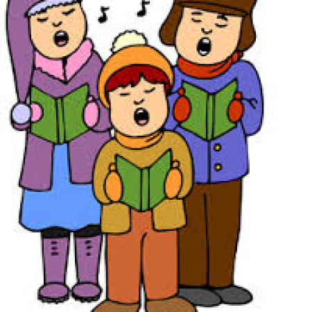 Caroling clipart school. And christmas at st