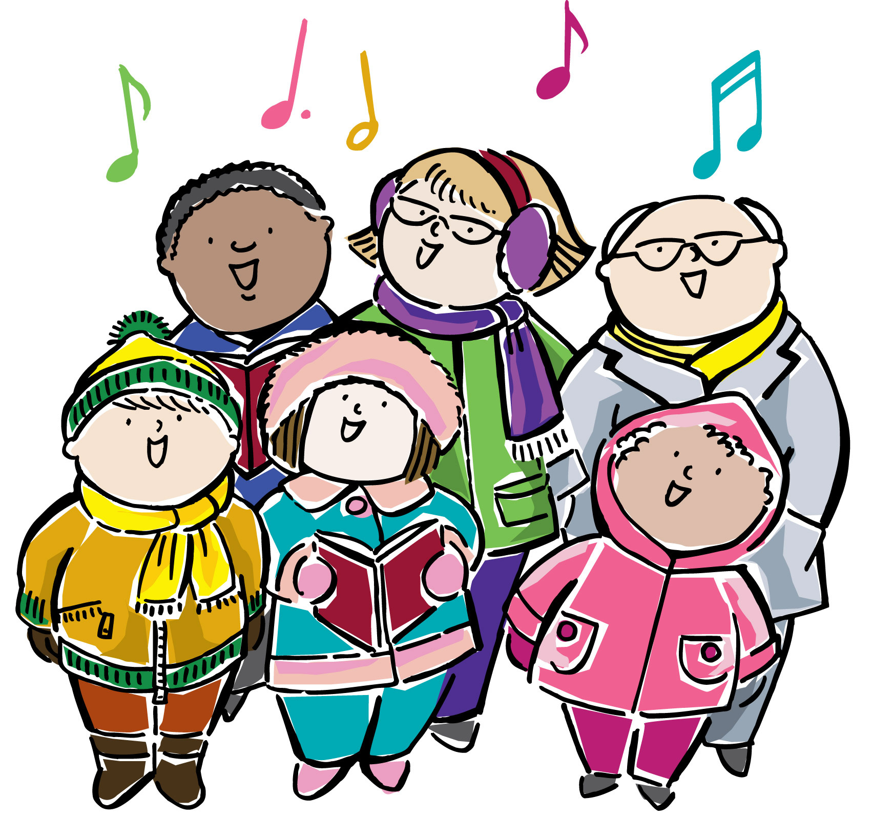 Mes to host annual. Caroling clipart spirit