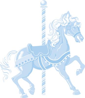 Horse splat wall graphic. Carousel clipart baby carousel
