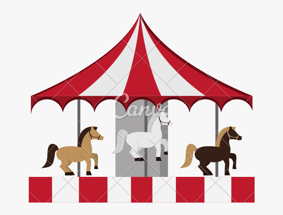 clipart tent carousel