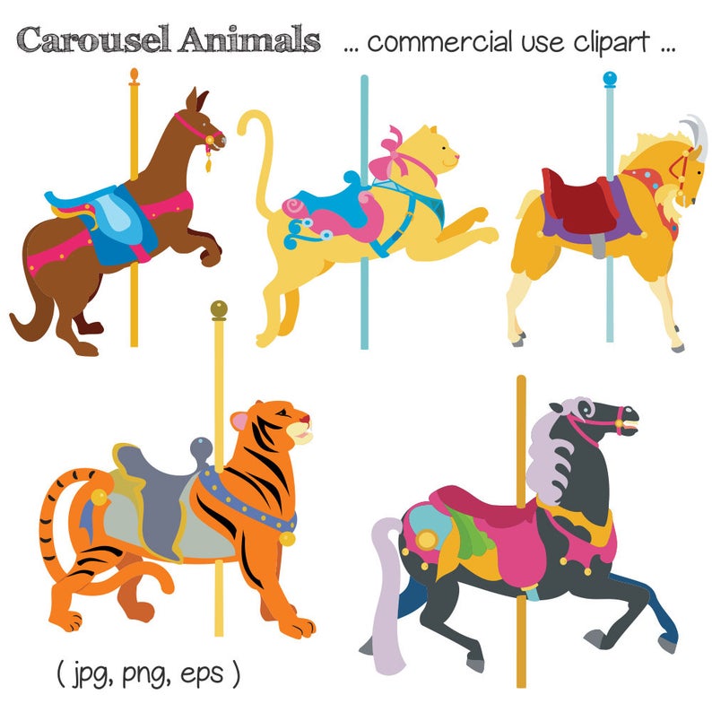 carousel clipart carousel animal