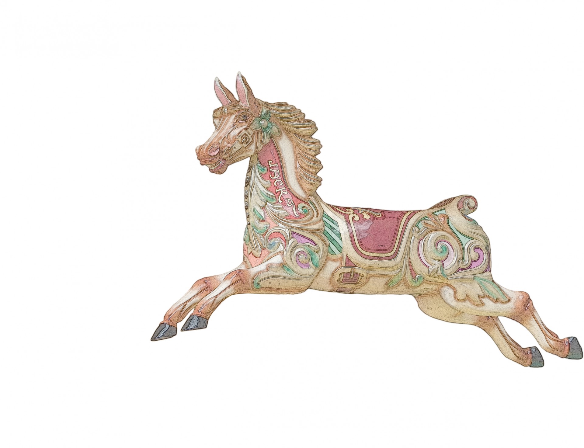 Carousel clipart carousel horse. Colorful free stock photo