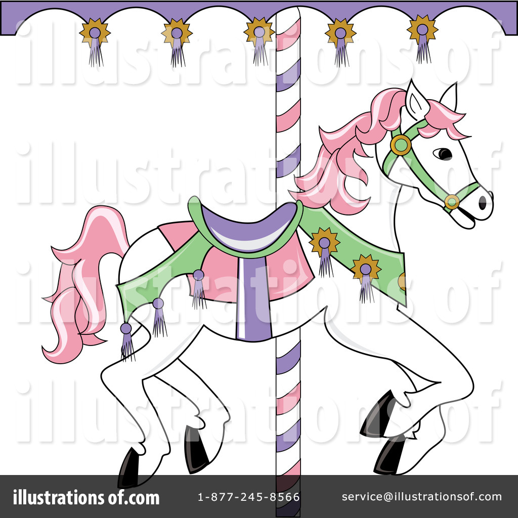 Horse illustration by pams. Carousel clipart carousel ride