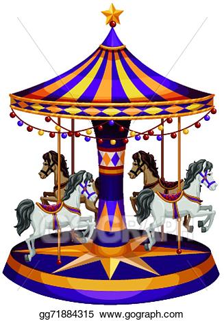 Eps illustration a ride. Carousel clipart carrousel