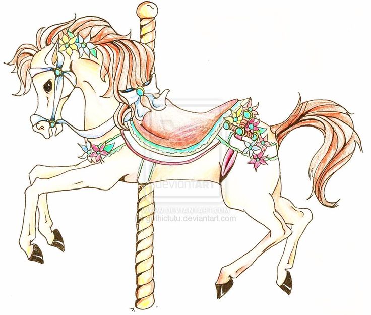  best horses images. Carousel clipart christmas