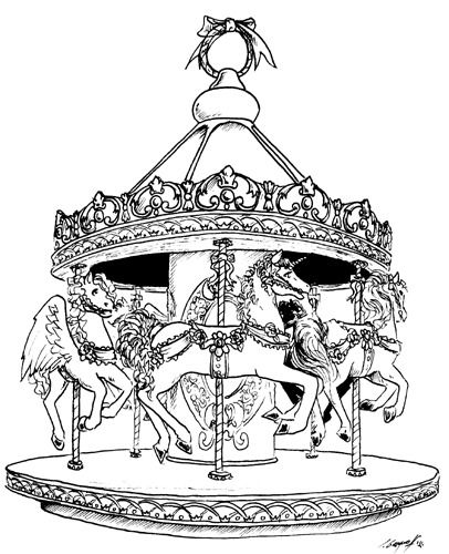 Carousel clipart creepy. The catcher in rye