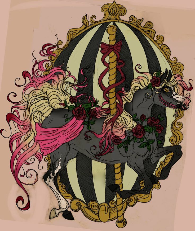  best all things. Carousel clipart creepy
